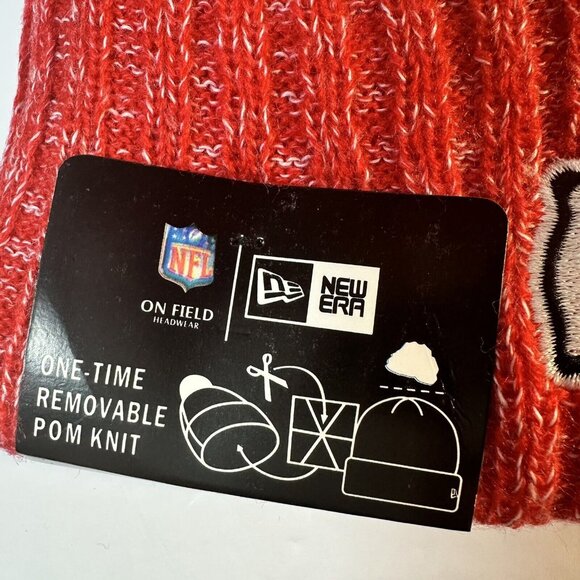 Kansas City Chiefs New Era Winter Knit Hat Beanie Fleece Lined One Size NWT. - Picture 7 of 8